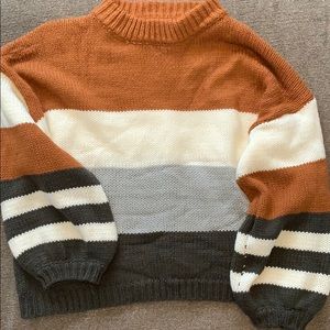 Cropped Oversized Sweater